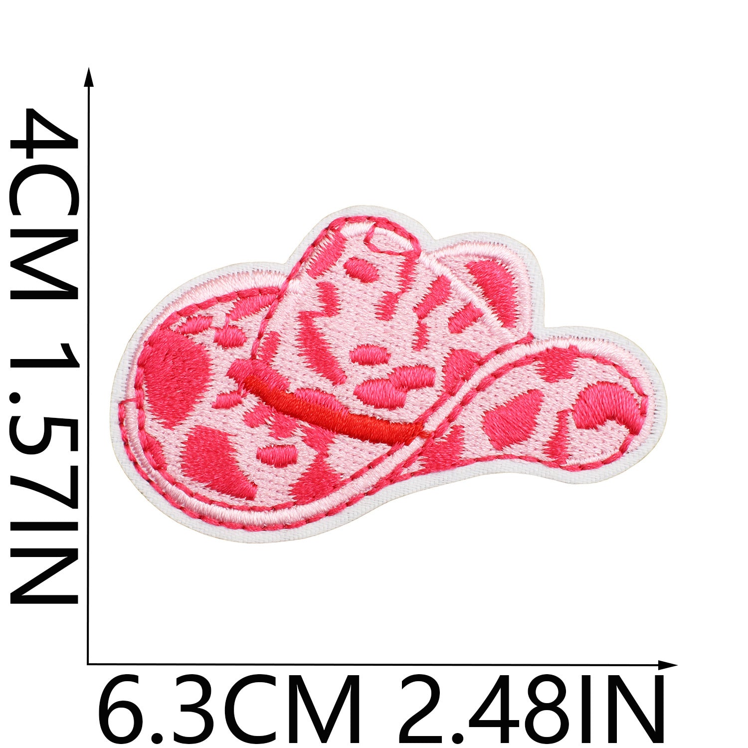 Wholesale Pink Python Embroidered Cloth Sticker
